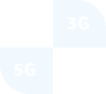 3G, 4G and 5G logos